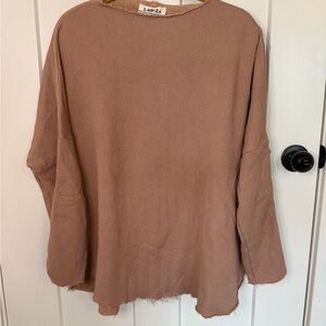 Laeti Raw-hem Oversized Sweater